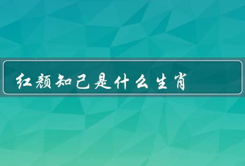红颜知己是什么生肖，蛇／狗／兔