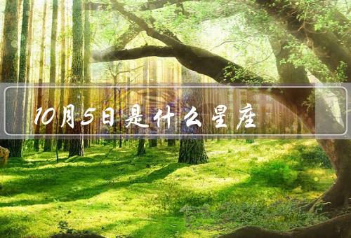10月5日是什么星座（天秤座／其他星座／结语）
