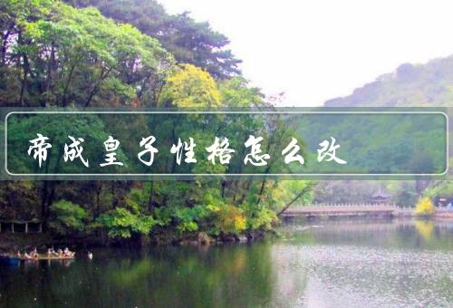 帝成皇子性格怎么改，意识到问题／改变态度／成为更好的人