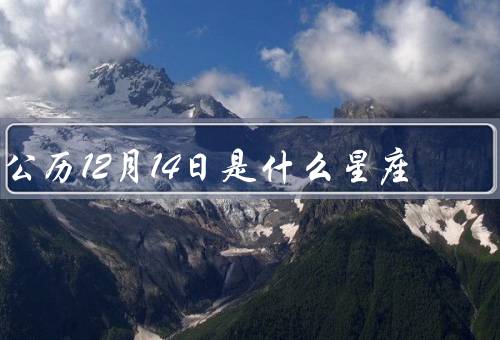 公历12月14日是什么星座，性格特点、事业与学业、人际关系