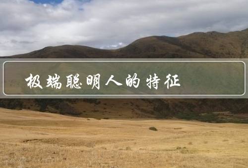 极端聪明人的特征，超凡的观察力、非凡的记忆力、创造力的火花
