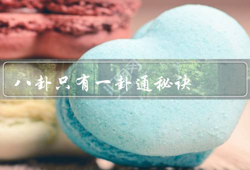 八卦只有一卦通秘诀，作用／应用
