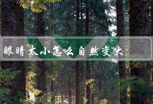 眼睛太小怎么自然变大，双眼皮术／眼部按摩／化妆技巧