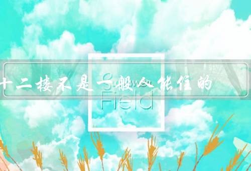 十二楼不是一般人能住的（建筑风格独特／严格的入住条件）