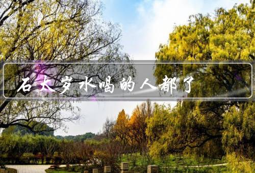 石太岁水喝的人都死了，起源／引发恐慌／研究和控制
