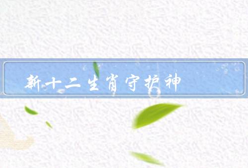 新十二生肖守护神