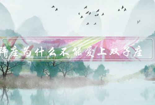 天秤座为什么不能爱上双子座