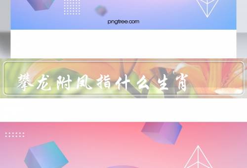 攀龙附凤指什么生肖（“龙”的特点／“凤”的特点／攀龙附凤的含义）