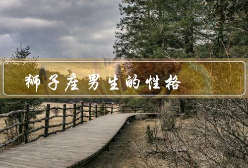 狮子座男生的性格，自信和力、热情和冒险精神、自我