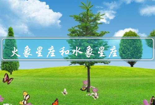 火象星座和水象星座，水象／和水象星座的差异