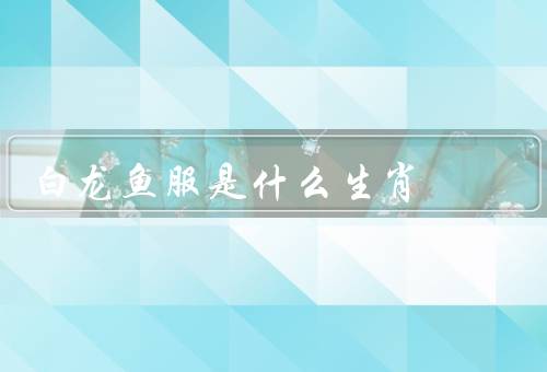 白龙鱼服是什么生肖，生肖属性／象征意义／文化传承