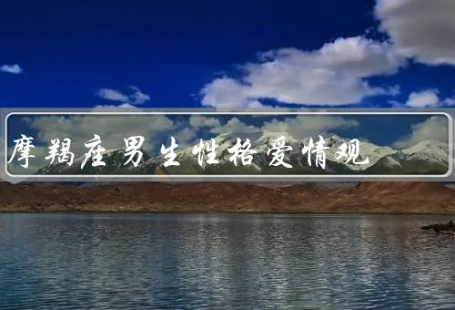 摩羯座男生性格爱情观（内敛的性格、务实的爱情观）