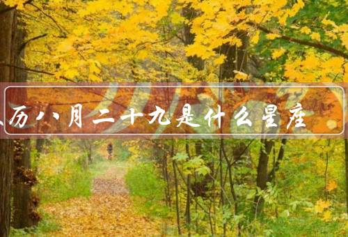 农历八月二十九是什么星座（特点、人、职业和爱情）