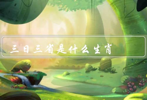 三日三省是什么生肖，起源／意义／如何实践