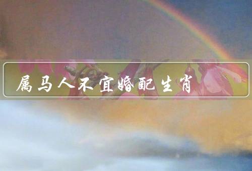 属马人不宜婚配生肖，兔子／鼠／羊