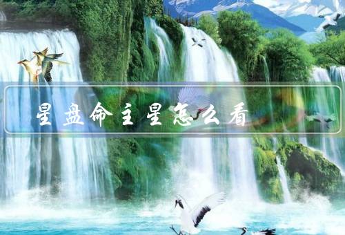 星盘命主星怎么看，位置、相位、宫位