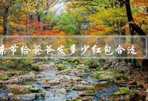 父亲节给爸爸发多少红包合适（父亲的经济状况／父子关系的亲密程度）
