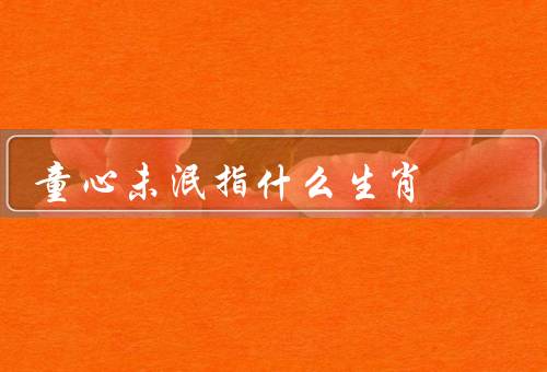 童心未泯指什么生肖，猴子／兔子／老虎