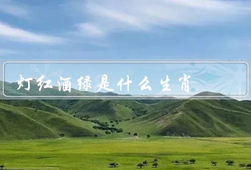 灯红酒绿是什么生肖，生肖／含义／对生肖影响