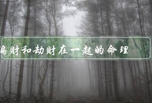 偏财和劫财在一起的命理，含义／组合／影响