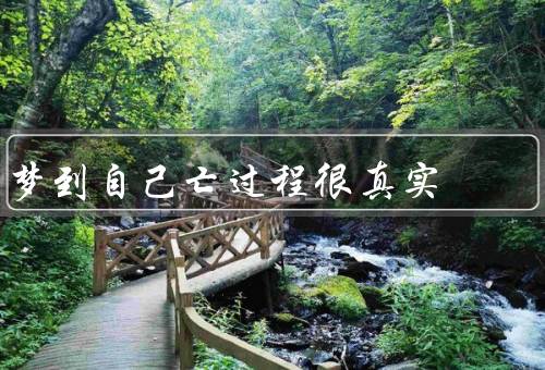 梦到自己死亡过程很真实，死亡的黑暗／生命的回放／无尽的虚无