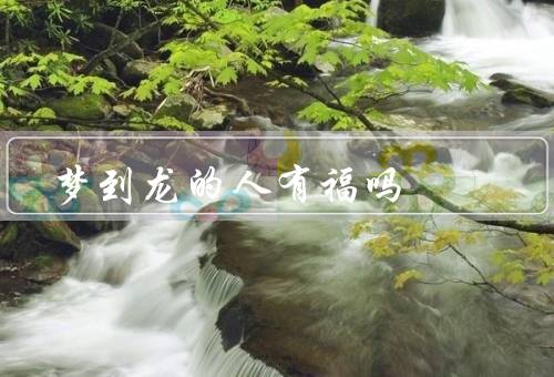 梦到龙的人有福吗，象征意义／吉祥意义／启示
