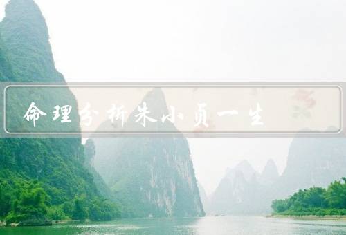 命理分析朱小贞一生，早年追求、事业发展、家庭幸福