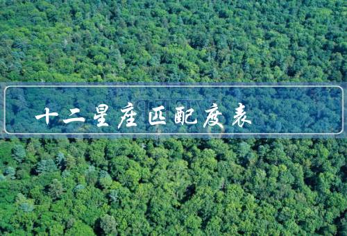 十二星座匹配度表，白羊座与金牛座／双子座与巨蟹座