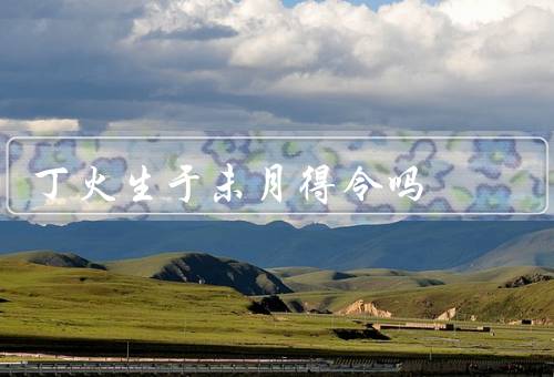 丁火生于未月得令吗