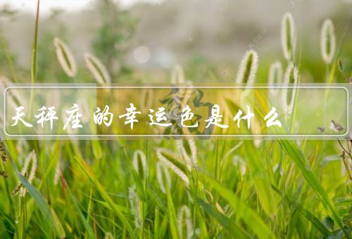 天秤座的幸运色是什么，幸运色的意义／天秤座的幸运色