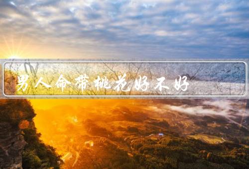 男人命带桃花好不好，积极影响、负面影响、个人态度决定一切