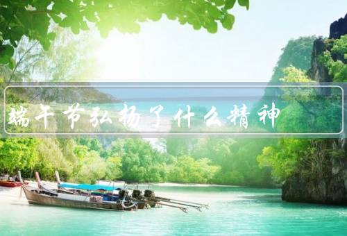 端午节弘扬了什么精神，传承中华传统文化、团结互助的精神