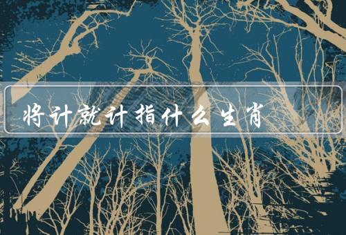 将计就计指什么生肖，属鼠的将计就计／牛的将计就计／猴的将计就计