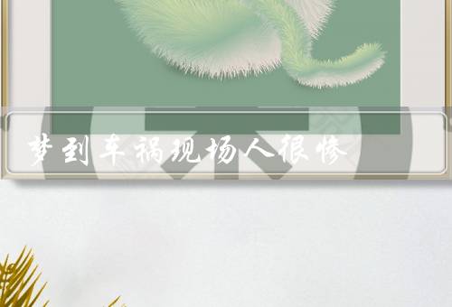 梦到车祸现场人很惨