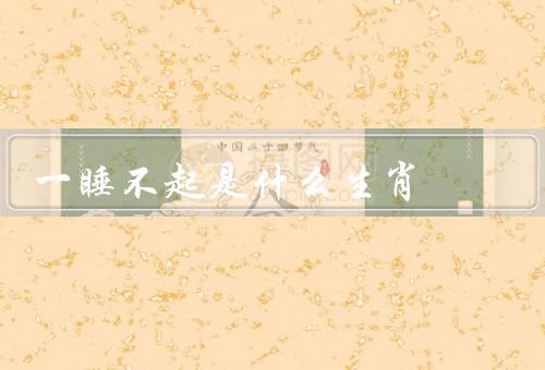 一睡不起是什么生肖，老鼠／猪／蛇