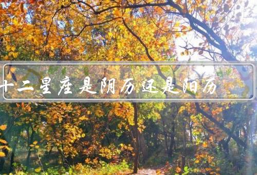 十二星座是阴历还是阳历（起源／传统与现代的区别）