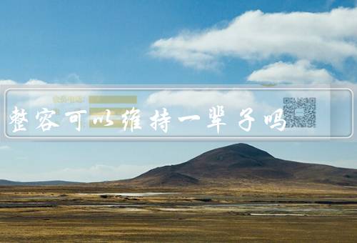 整容可以维持一辈子吗