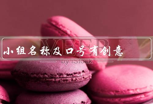 小组名称及口号有创意，名称：火花团队