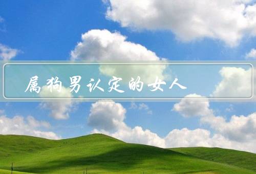 属狗男认定的女人（真诚、独立、善良）